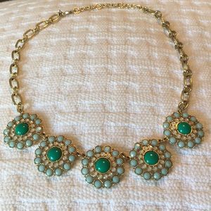 J. Crew Jewelry - Mint and pearl statement necklace J. Crew Jewelry - Mint and pearl statement necklace